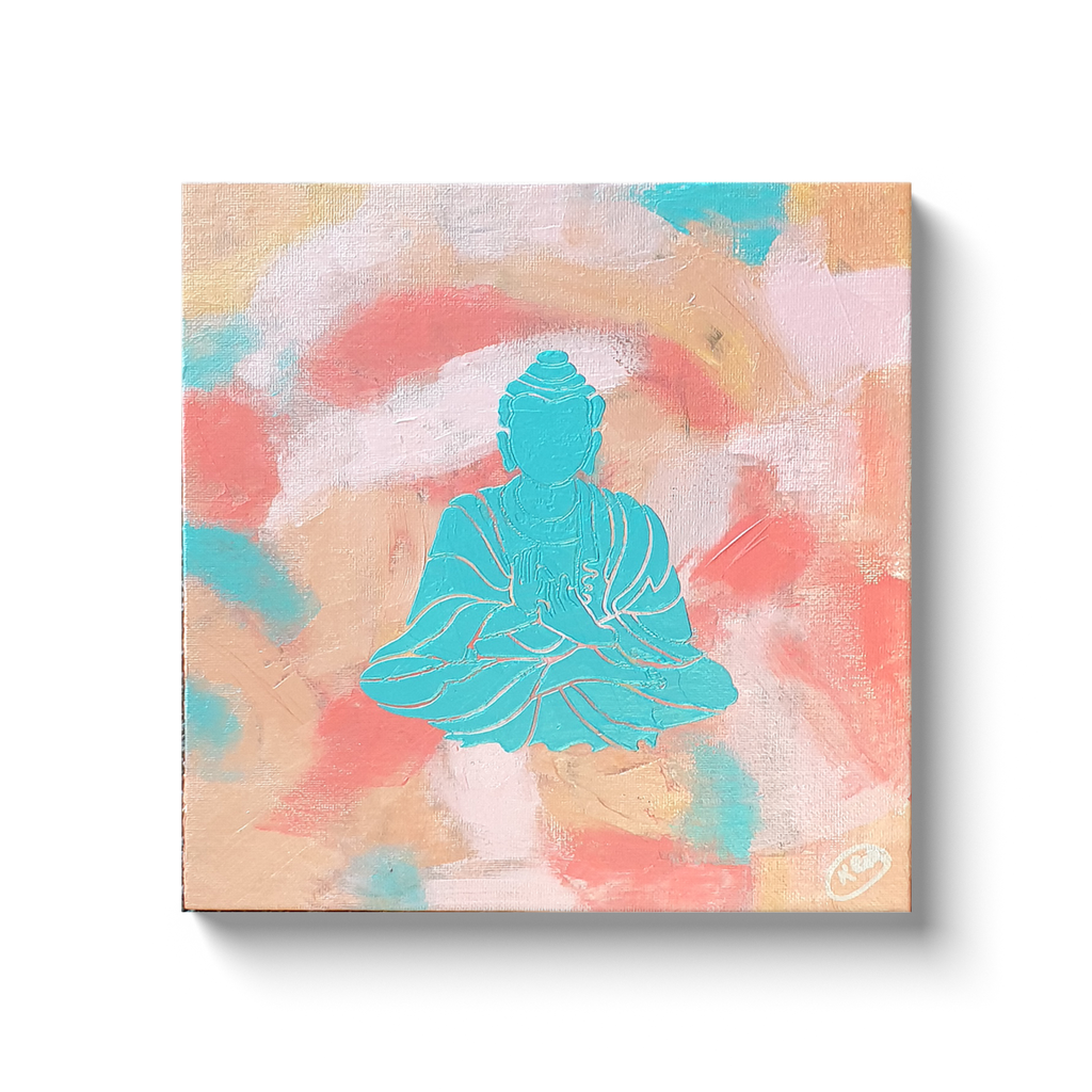 Buddha Chino Square Canvas Wraps